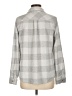 Ci Sono Plaid Gray Long Sleeve Button-Down Shirt Size L - photo 2