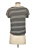 Ann Taylor Stripes Black Short Sleeve Top Size XS - photo 2