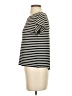 Ann Taylor Stripes Black Short Sleeve Top Size XS - photo 5
