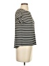 Ann Taylor Stripes Black Short Sleeve Top Size XS - photo 4