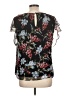 Vince Camuto 100% Polyester Black Short Sleeve Blouse Size L - photo 2