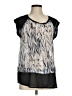 DKNY Jeans 100% Polyester Silver Sleeveless Blouse Size M - photo 1