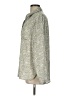 INC International Concepts 100% Polyester Paisley Silver Long Sleeve Blouse Size L - photo 5