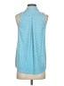 J. McLaughlin Blue Sleeveless Button-Down Shirt Size XS - photo 2