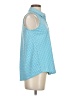 J. McLaughlin Blue Sleeveless Button-Down Shirt Size XS - photo 4