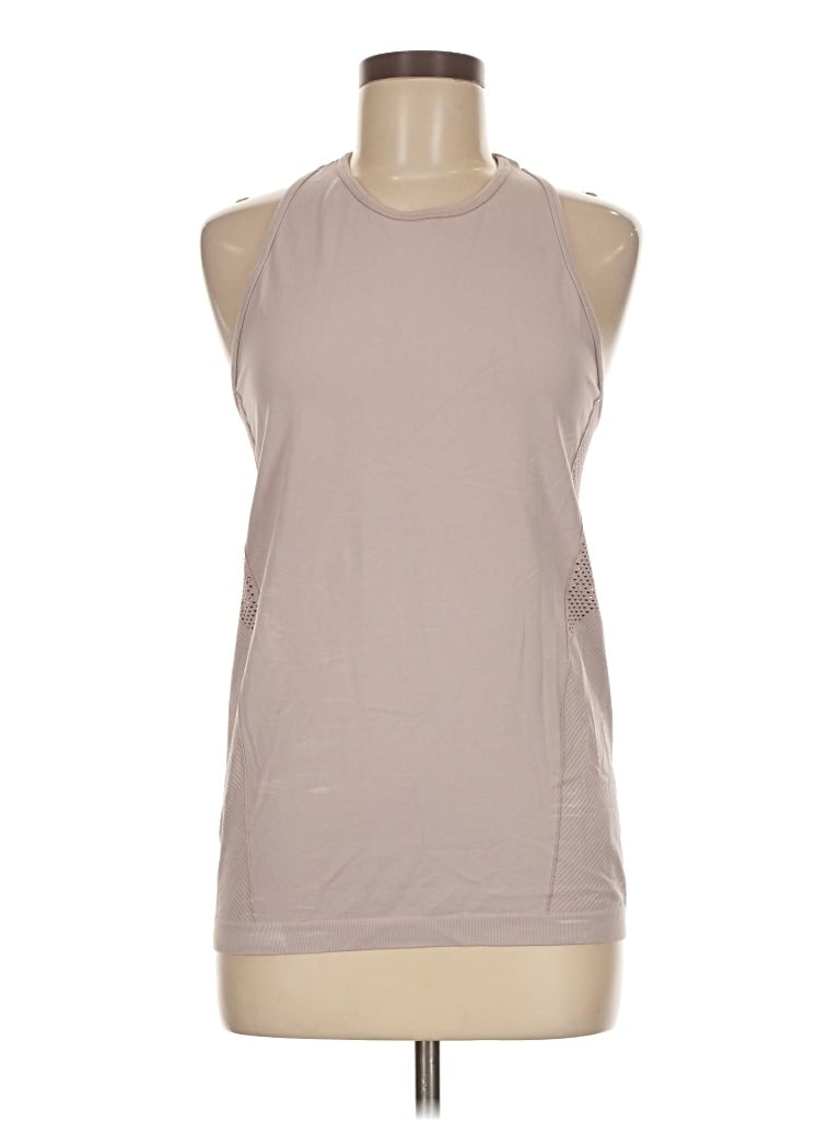 Pre-owned Athleta Sleeveless T-shirt In Tan