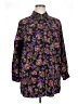 Roaman's Floral Purple 3/4 Sleeve Blouse Size 14 (M) - photo 1