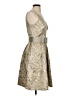 Chetta B Metallic Silver Cocktail Dress Size 4 - photo 4