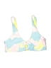 No Boundaries Floral Blue Swimsuit Top Size 7 - 9 - photo 1
