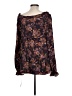 Bebop 100% Polyester Brown Long Sleeve Blouse Size L - photo 2