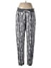 Simply Vera Vera Wang Stripes Silver Casual Pants Size M - photo 1