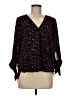 West Kei 100% Polyester Black 3/4 Sleeve Blouse Size M - photo 1
