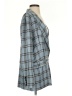 Reformation 100% Linen Plaid Blue Blazer Size S - photo 4