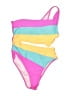 Unbranded Color Block Pink One Piece Swimsuit Size S - photo 1
