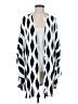 Lularoe 100% Polyester White Silver Kimono Size S - photo 1