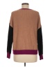 Express Color Block Brown Pullover Sweater Size M - photo 2