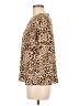 Faith and Joy Animal Print Brown Short Sleeve Blouse Size M - photo 5