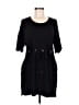 Storia Solid Black Casual Dress Size M - photo 1
