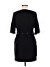 Storia Solid Black Casual Dress Size M - photo 2