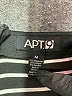 Apt. 9 Stripes Black Casual Skirt Size M - photo 4