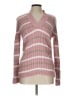Liz & Co. 100% Cotton Stripes Pink Pullover Sweater Size L - photo 1