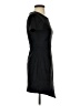 Aqua 100% Polyester Solid Black Casual Dress Size S - photo 4