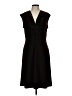 Chaps Solid Black Cocktail Dress Size L - photo 1