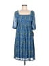 Pure Energy Paisley Blue Casual Dress Size M - photo 1