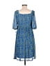 Pure Energy Paisley Blue Casual Dress Size M - photo 2