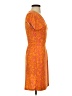 Nine West Paisley Orange Casual Dress Size XS - photo 4