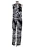White House Black Market Graphic Silver Jumpsuit Size 10 - photo 2