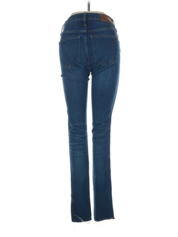 Madewell Tall 9" Mid-Rise Skinny Jeans in Paloma Wash: Raw-Hem Edition (view 2)