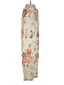 Shein 100% Polyester Floral Ivory Casual Pants Size S - photo 4