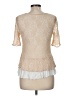 Deletta Ivory Short Sleeve Top Size M - photo 2
