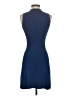 MNG Solid Blue Cocktail Dress Size S - photo 2