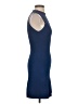 MNG Solid Blue Cocktail Dress Size S - photo 4