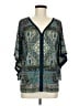 One World Teal 3/4 Sleeve Blouse Size M - photo 1