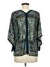 One World Teal 3/4 Sleeve Blouse Size M - photo 2
