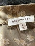Blu Pepper 100% Polyester Tan Long Sleeve Blouse Size S - photo 7