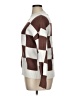 Zesica 100% Viscose Checkered-gingham Brown Pullover Sweater Size XL - photo 5