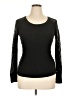 Lucky Brand Black Long Sleeve Top Size XL - photo 1