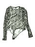 iris Silver Long Sleeve Blouse Size 1X - photo 1