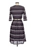 Sangria Chevron-herringbone Purple Casual Dress Size 6 - photo 2