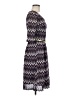 Sangria Chevron-herringbone Purple Casual Dress Size 6 - photo 4