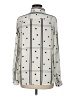 Ann Taylor LOFT 100% Polyester Polka Dots Ivory Long Sleeve Blouse Size M - photo 2