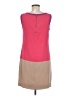 Ann Taylor 100% Polyester Color Block Pink Casual Dress Size 6 - photo 2