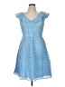 Draper James 100% Polyester Polka Dots Blue Casual Dress Size 14 - photo 1