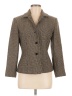 Ann Taylor 100% Wool Houndstooth Brown Wool Blazer Size 6 - photo 1
