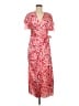 Area Stars 100% Polyester Paisley Red Pink Casual Dress Size M - photo 1