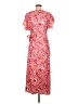 Area Stars 100% Polyester Paisley Red Pink Casual Dress Size M - photo 2